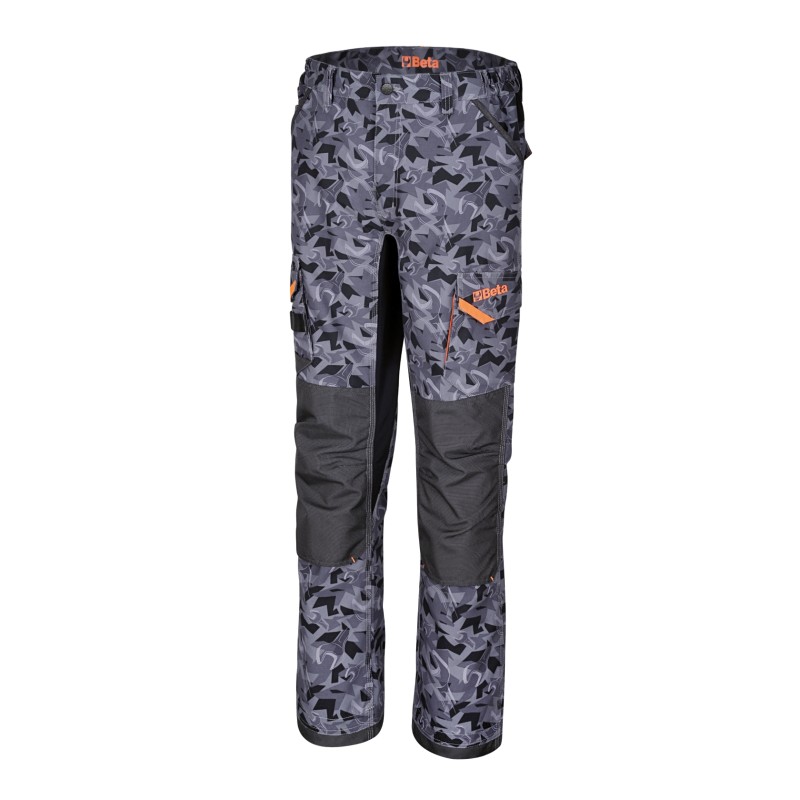 BETA 7818CM Pantaloni da lavoro multitasche con disegno camouflage esclusivo.