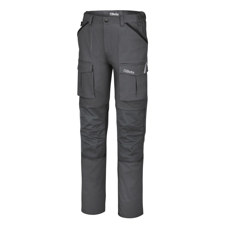 BETA 7930MG Pantaloni da lavoro in 100% cotone elasticizzato, comodi e resistenti