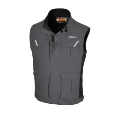 BETA 7937MG Gilet da lavoro grigio in 100% cotone, comodo e resistente