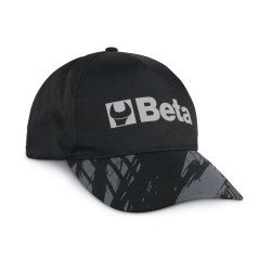 BETA 7982N Cappellino Beta nero, design classico con visiera curva