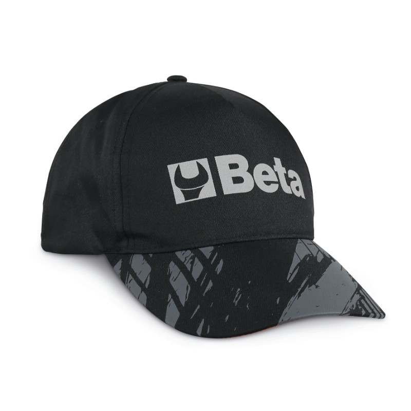 BETA 7982N Cappellino Beta nero, design classico con visiera curva
