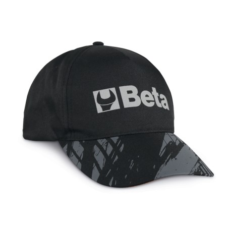 BETA 7982N Cappellino Beta nero, design classico con visiera curva