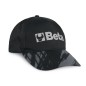 BETA 7982N Cappellino Beta nero, design classico con visiera curva