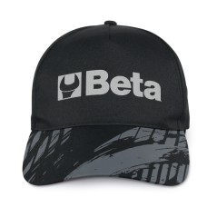 BETA 7982N Cappellino Beta nero, design classico con visiera curva