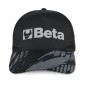 BETA 7982N Cappellino Beta nero, design classico con visiera curva