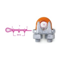 ROBUR 8015 Morsetti tipo pesante corpo in acciaio zincati a caldo