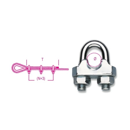 ROBUR 8016FR Morsetti in acciaio, corpo stampato a freddo zincati