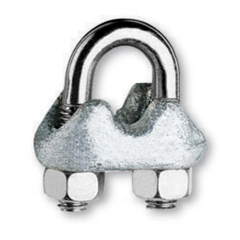 ROBUR 8018E Morsetti tipo ENEL, dado alto corpo in acciaio zincato a caldo cavallotti e dadi zincati e sigillati