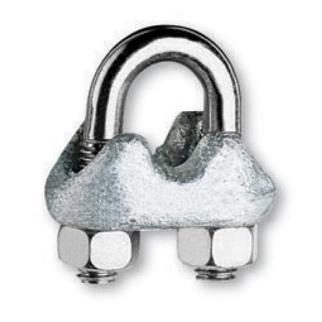 ROBUR 8018E Morsetti tipo ENEL, dado alto corpo in acciaio zincato a caldo cavallotti e dadi zincati e sigillati