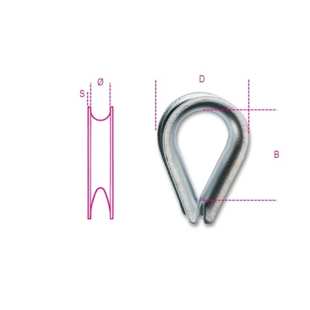 ROBUR 8021A Radancia tipo pesante per funi in acciaio zincate