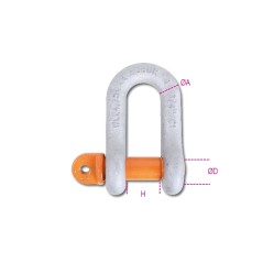 ROBUR 8026R Grilli diritti per sollevamento, perno a vite, acciaio legato ad alta resistenza staffa zincata a caldo