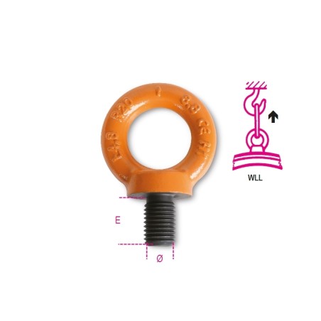 ROBUR 8041 Golfare maschio per sollevamento, acciaio legato ad alta resistenza grado 8