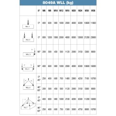 ROBUR 8049A Golfari maschio per sollevamento a doppia articolazione, girevole sotto carico