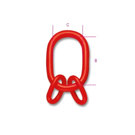 ROBUR 8086 Campanella per sollevamento tripla, acciaio legato ad alta resistenza grado 8