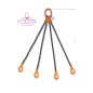 ROBUR 8094SL Pendente per sollevamento catena a 4 bracci, ganci Self-Locking grado 8