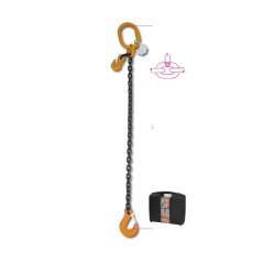 ROBUR 8096 Pendente per sollevamento con ganci accorciatori catena ad 1 braccio, grado 8
