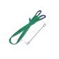 ROBUR 8153 Braca per sollevamento 2t verde nastro piatto a due strati, asole rinforzate, poliestere alta tenacità (PES)
