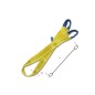 ROBUR 8156 Braca per sollevamento 3t giallo nastro piatto a due strati, asole rinforzate, poliestere alta tenacità (PES)