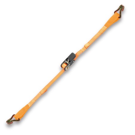 ROBUR 8188CG/25 Sistemi di legatura con 2 ganci ed asole, cricchetto tenditore LC 400kg nastro in poliestere ad alta tenacità (P