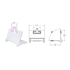 ROBUR 8189PA 2 protezioni angolari per nastri di ancoraggio in poliestere