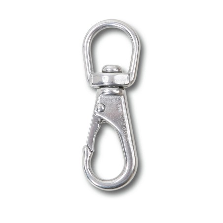 ROBUR 8267 Moschettoni a gancio con girello e sicura inox AISI 316