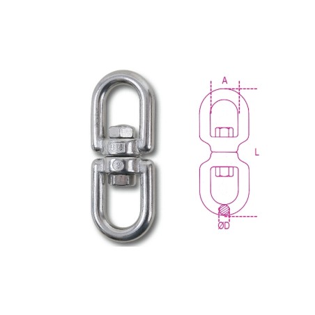 ROBUR 8272 Girelli a due occhi inox AISI 316