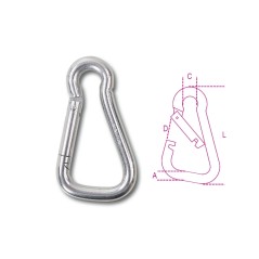 ROBUR 8276 Moschettoni asimmetrici inox AISI 316