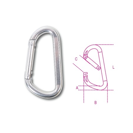 ROBUR 8278 Moschettoni trapezoidali inox AISI 316