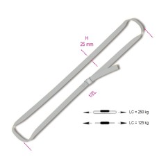 ROBUR 8297F 2 sistemi di legatura ad anello con fibbia AISI 304 nastro in poliestere ad alta tenacità LC 250kg