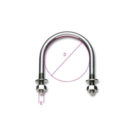 ROBUR 8381SX Collari per sostegno tubazioni, acciaio inox