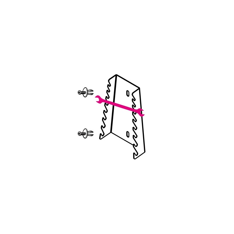 BETA S55/8 Supporti per 8 chiavi a forchetta, in lamiera