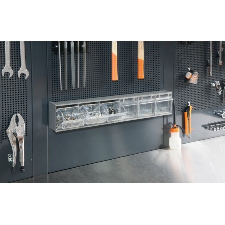 BETA PM/6C Portaminuterie a 6 vaschette in materiale plastico, con supporto