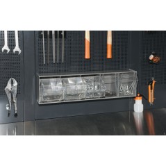 BETA PM/5C
 Portaminuterie a 5 vaschette in materiale plastico, con supporto