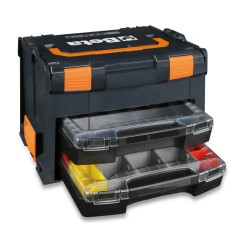 BETA C99V3/2C Valigetta portautensili COMBO in ABS vuota con 2 cassette portaminuteria trasportabili