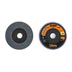 BETA 11214A Dischi lamellari con tela abrasiva allo zirconio, supporto in plastica e lamella doppia