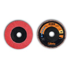 BETA 11246A Dischi lamellari con tela abrasiva ceramicata, supporto in plastica e lamella singola