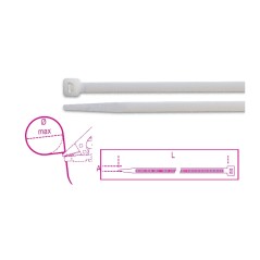 BM 1748-BV2 Fascette in nylon, colore naturale