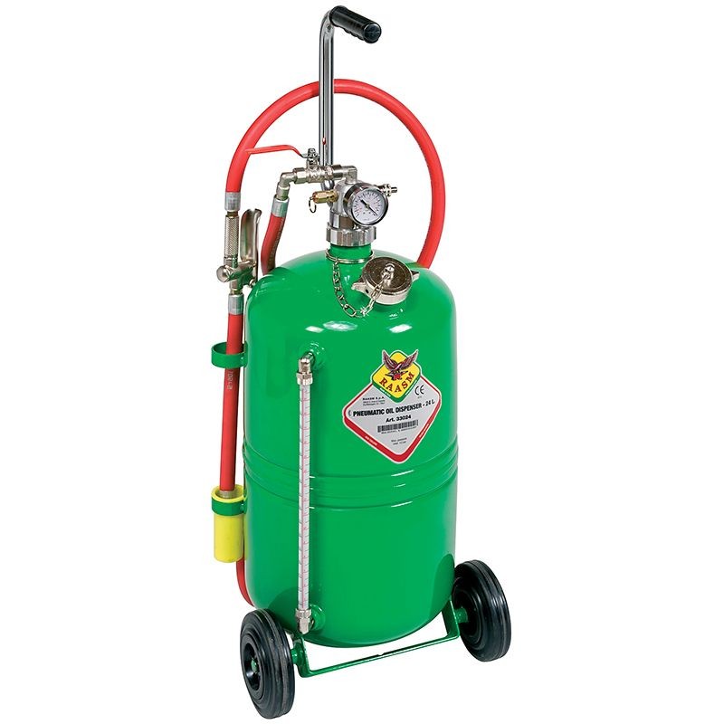 33024 Distributore olio pneumatico carrellato - 24 litri