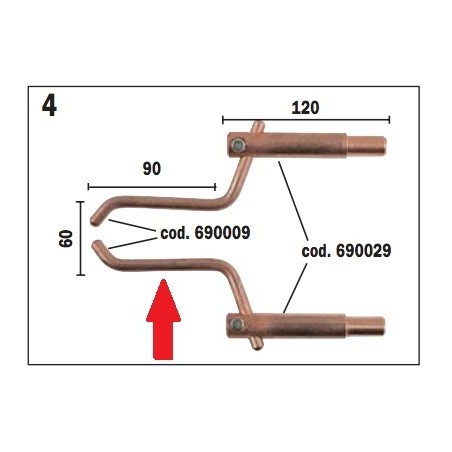 ELETTRODO A PINZA  D.10 TELWIN 690009