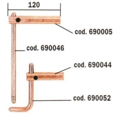 ELETTRODO CURVO D.12MM cod. 690052 TELWIN