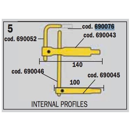 ELETTRODO CURVO D.12MM cod. 690076 TELWIN