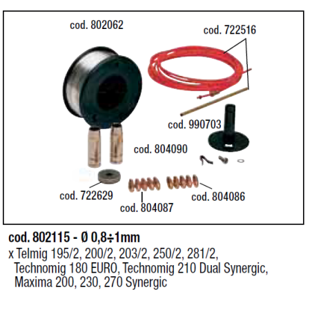 KIT SALDATURA ALLUMINIO TELWIN 802115