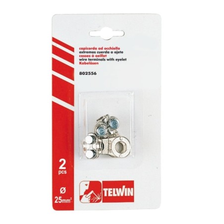 KIT 2 CAPICORDA AD OCCHIELLO 25 MMQ TELWIN 802556
