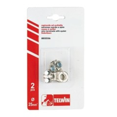 KIT 2 CAPICORDA AD OCCHIELLO 25 MMQ TELWIN 802556