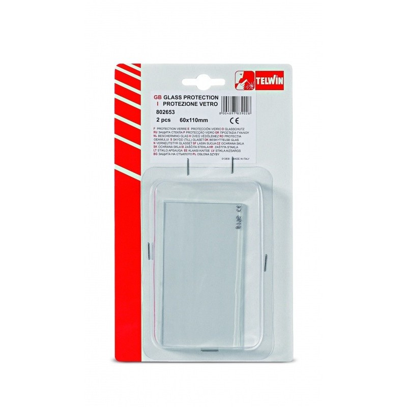 KIT PROTEZIONE VETRO 2PZ 90X110MM TELWIN 802655