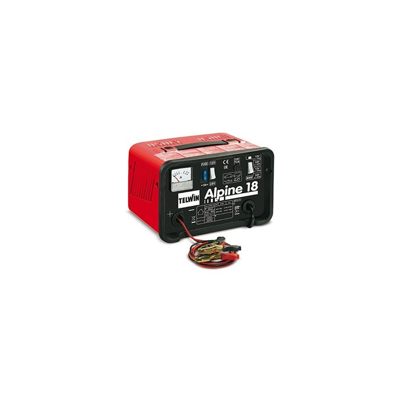 CARICABATTERIE ALPINE 18 BOOST  230V 12-24V TELWIN 807545
