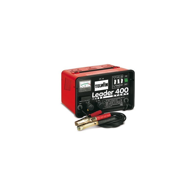 CARICABATTERIE E AVVIATORE LEADER 400 START  230V 12-24V TELWIN 807551