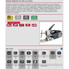 PUNTATRICE DIGITAL MODULAR 230  230V TELWIN 823016