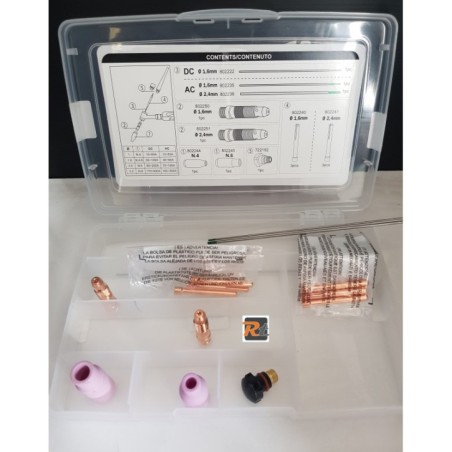 Kit consumabili per torcia Tig - Modelli ST17 e ST26 TELWIN 804138