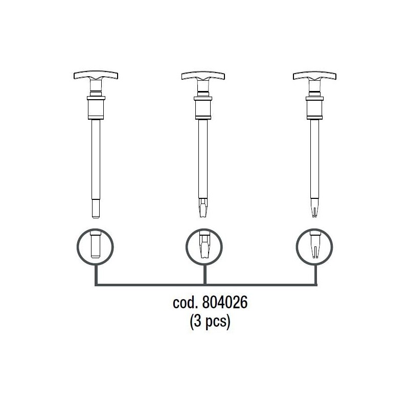 KIT 3 ELETTRODI PER MARTELLETTI - ACCESSORI DIGITAL PULLER - TELWIN 804026